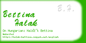 bettina halak business card